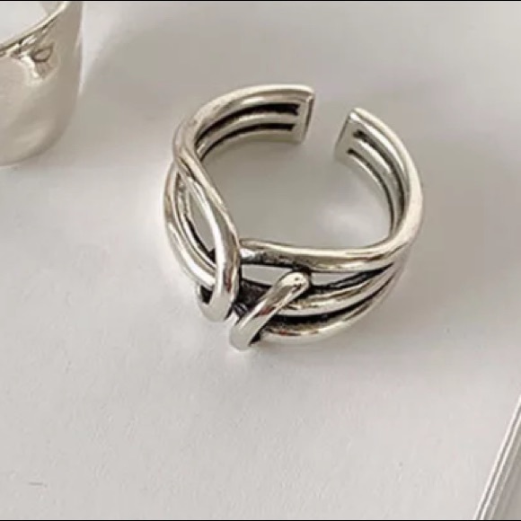 🤍Insta sterling silver open ring - Picture 2 of 4